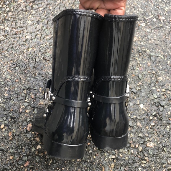Michael Kors Fulton Harness Rain Boots Size 6 - Picture 9 of 11